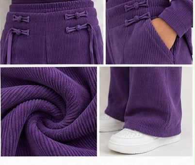 Pantalon en velours côtelé doublé polaire Lunøør, photo 6
