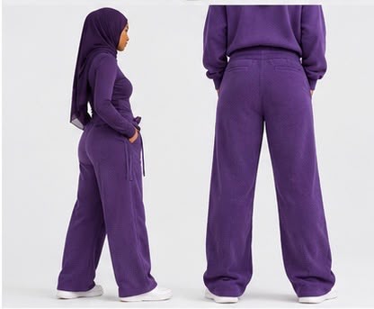 Pantalon en velours côtelé doublé polaire Lunøør, photo 11