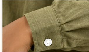 Détail — ensemble Élan Lunøør, modèle bouton sur la manche